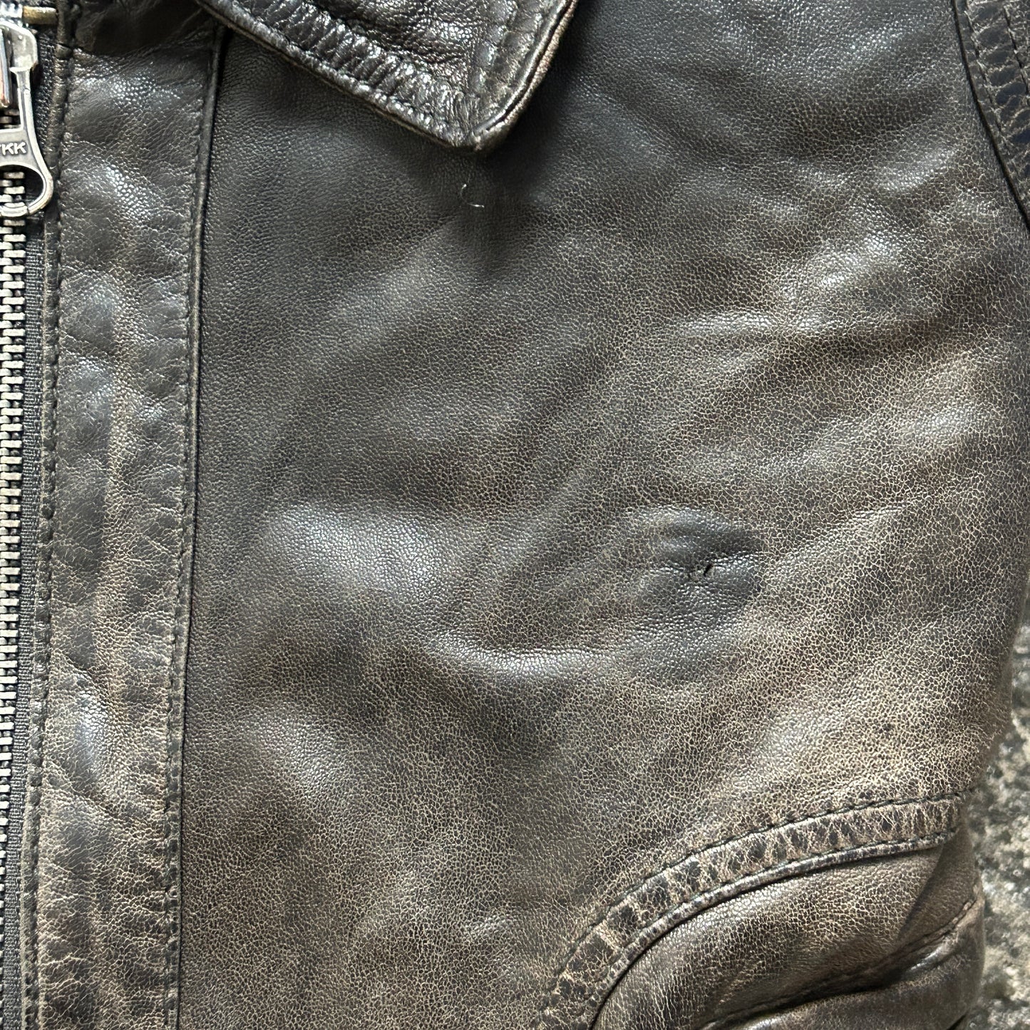 Vintage Leather Jacket (XL)