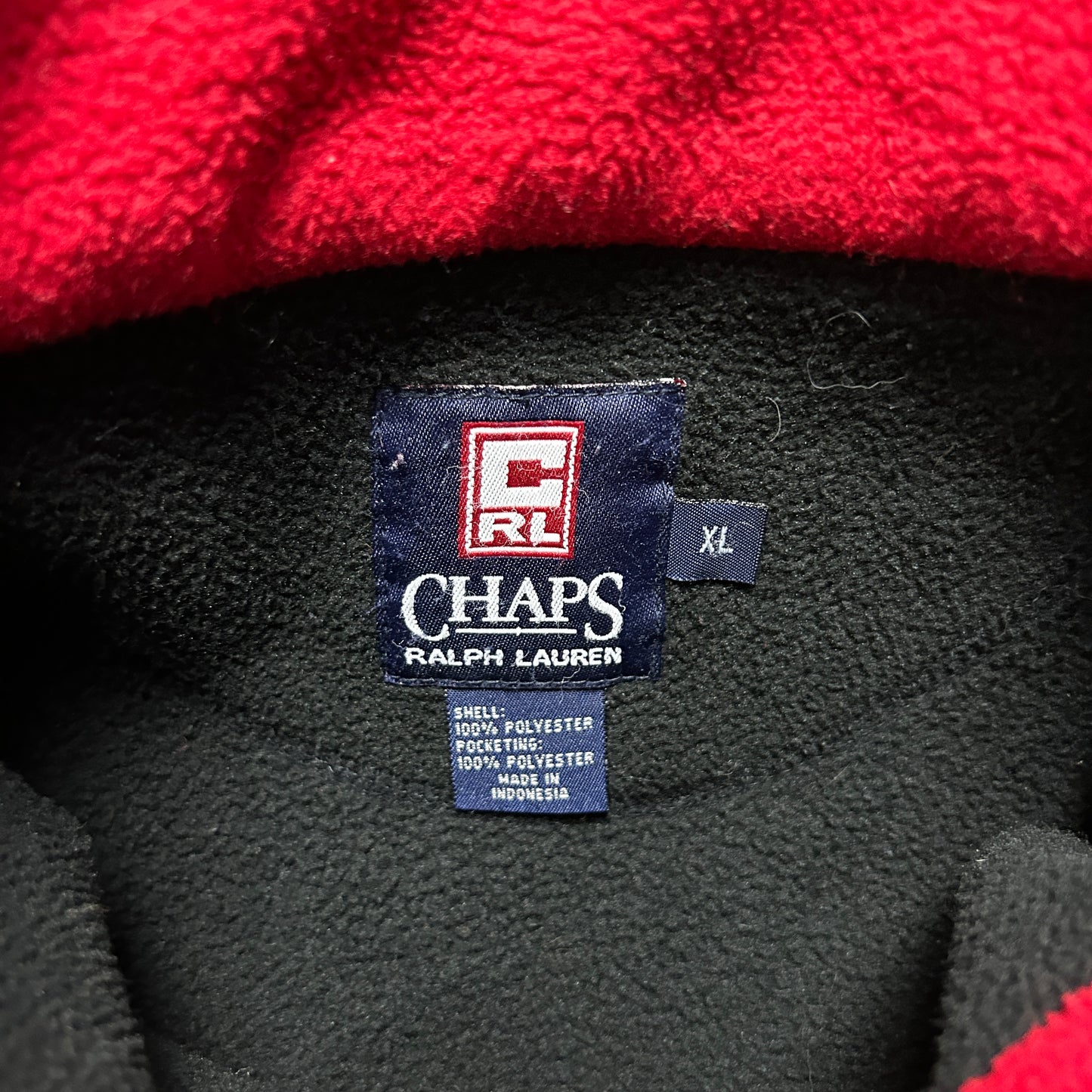 Vintage Chaps Ralph Lauren Fleece Zipper (XL)