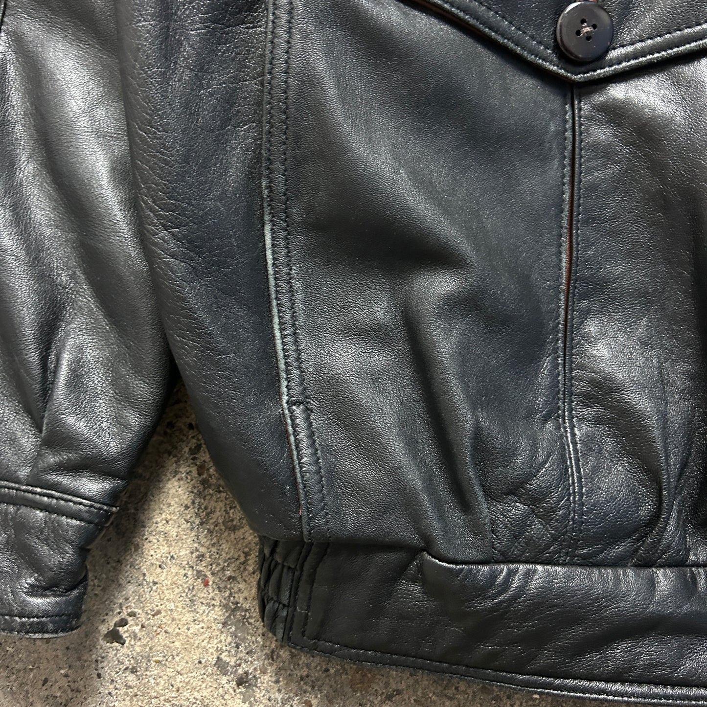 Vintage Leather Jacket (XL)