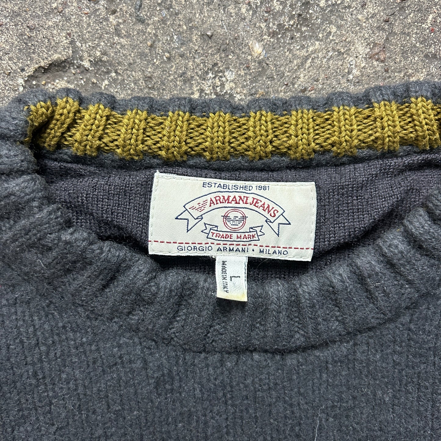 Vintage Armani Knit Sweater (XS)