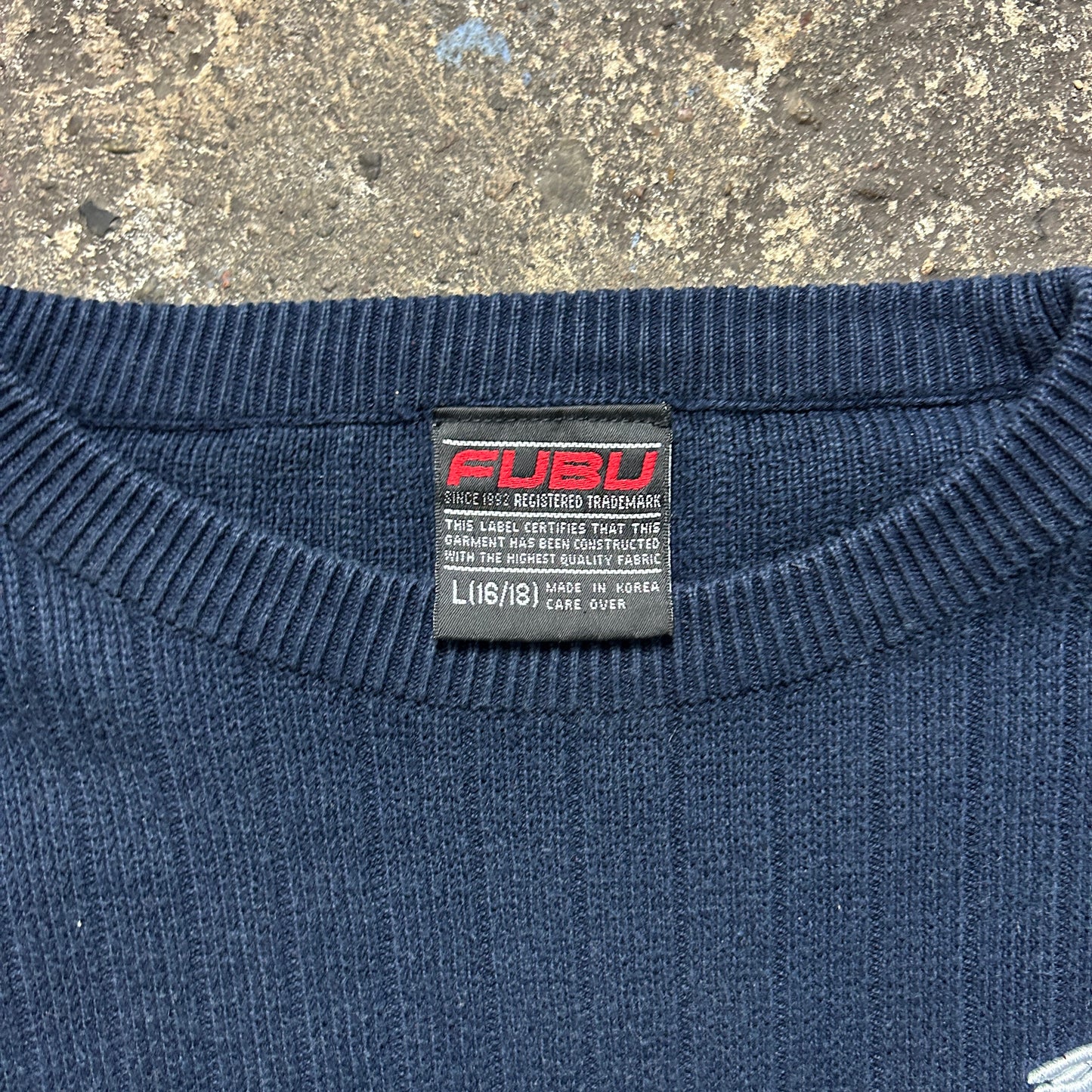 Vintage Fubu Knit Sweater (L)