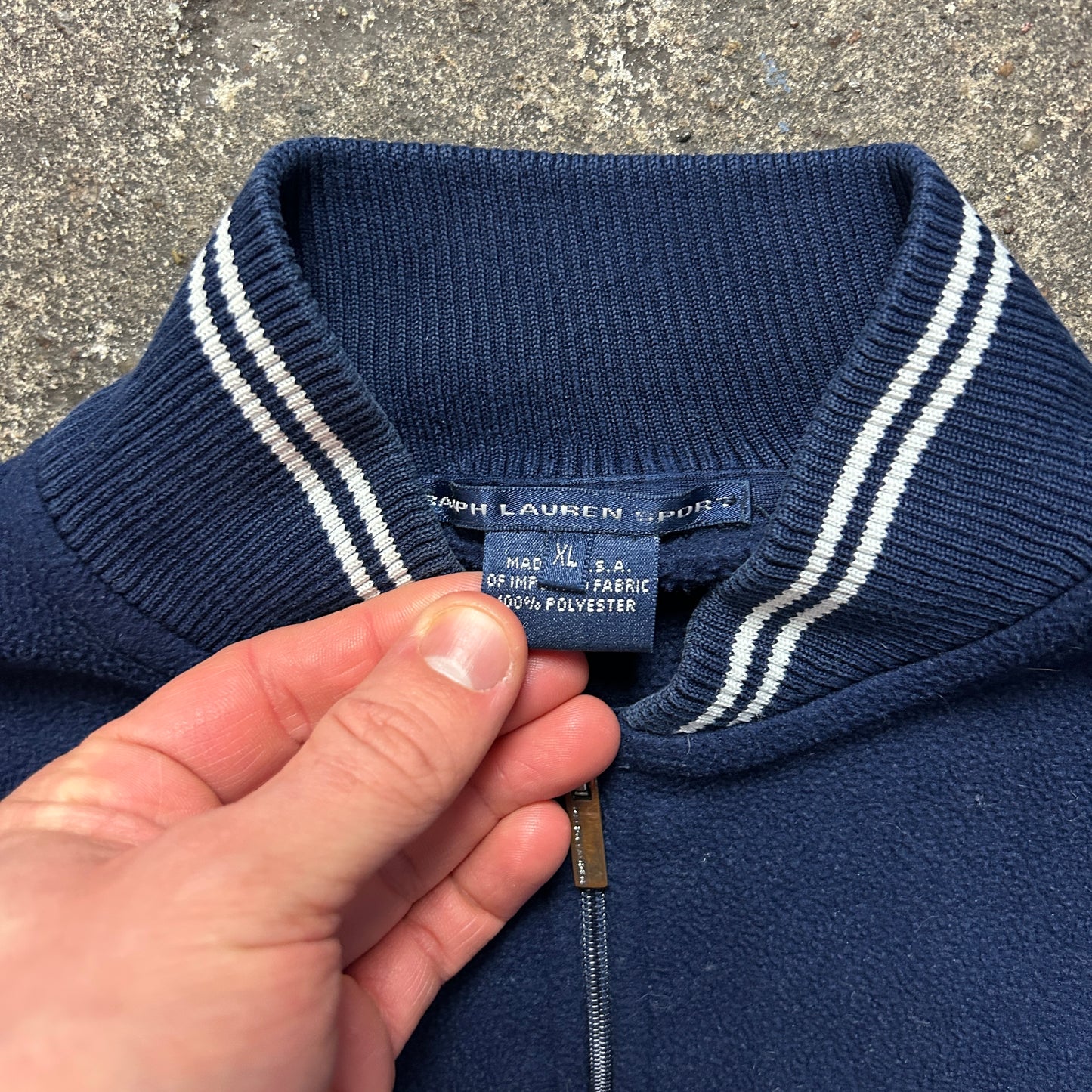 Vintage Polo Sport Fleece Zipper (S)