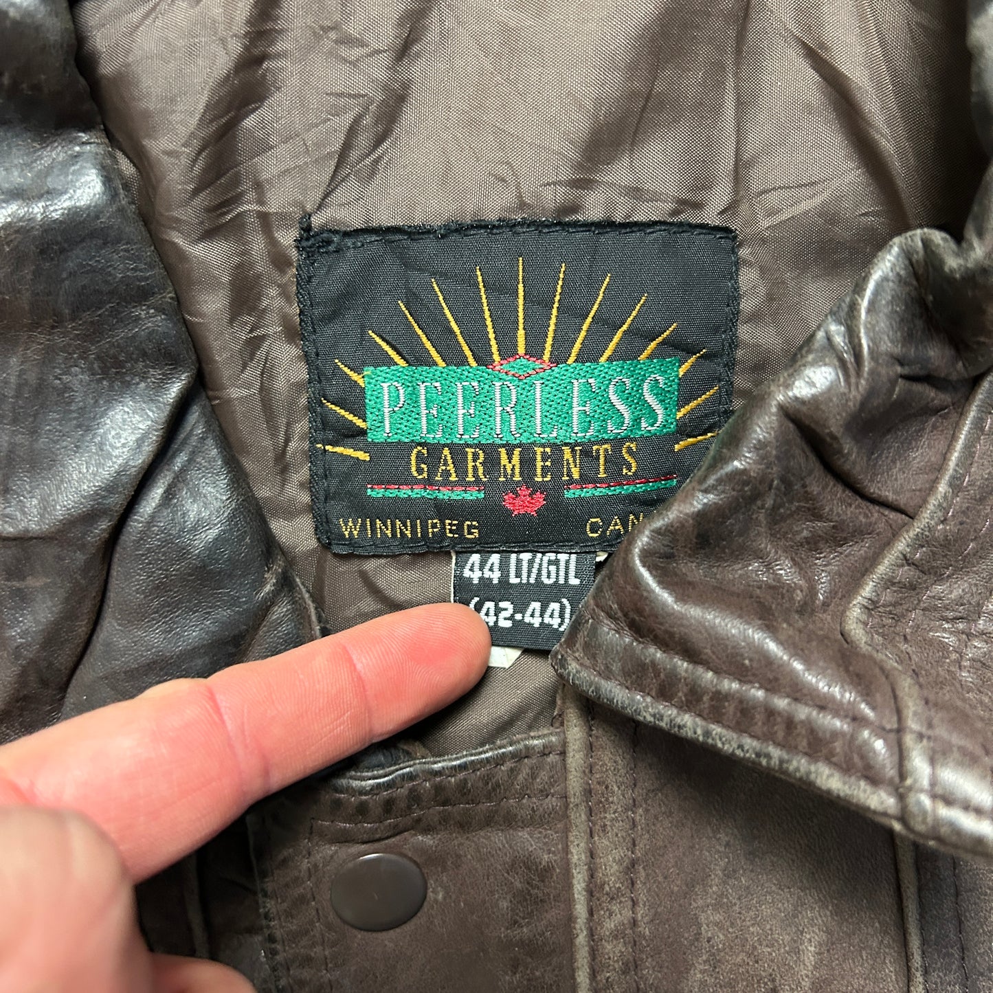 Vintage Leather Jacket (XL)