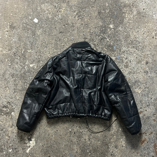 Vintage Fake Leather Jacket (XS)