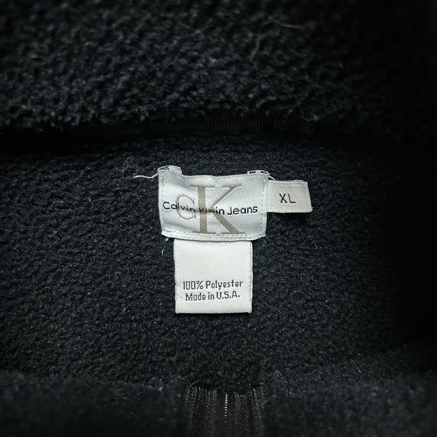 Vintage Calvin Klein Fleece Zipper (L)