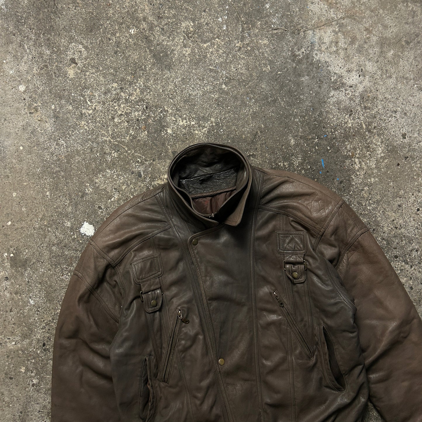 Vintage Leather Jacket (XL)