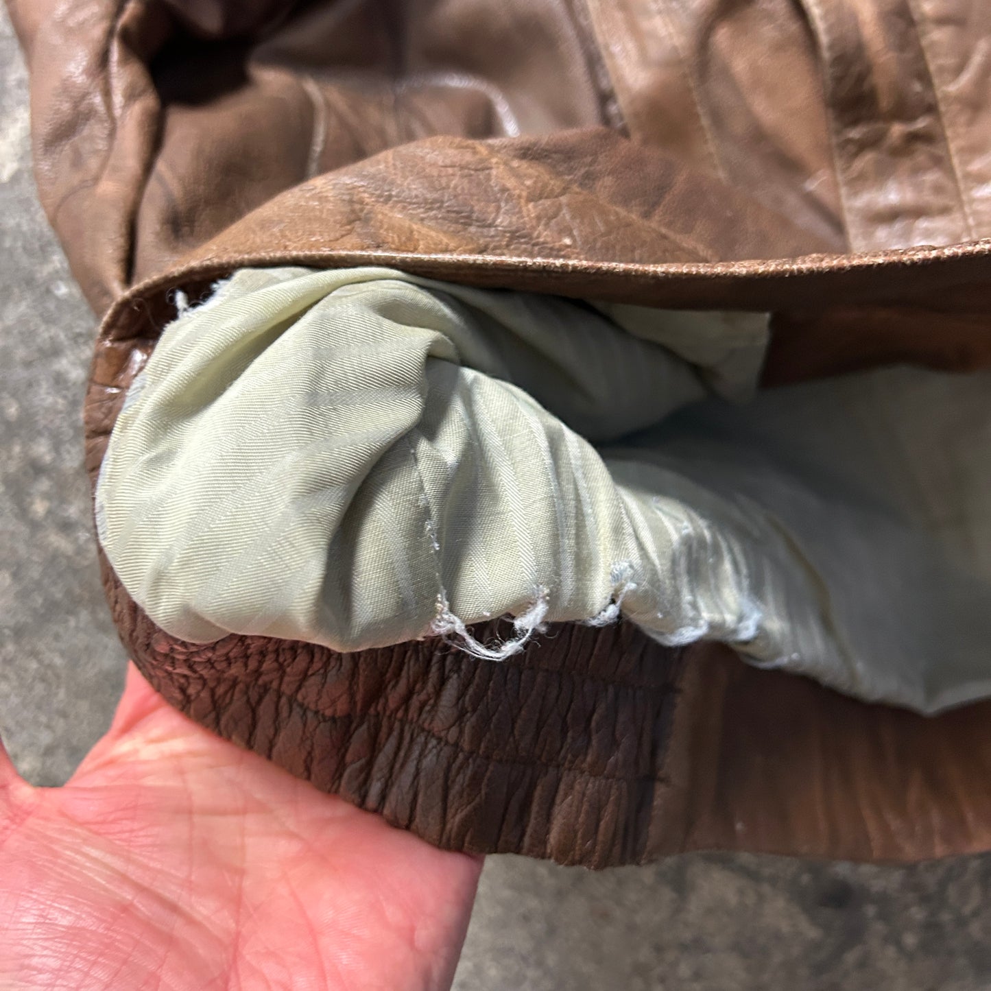 Vintage Leather Jacket (XL)