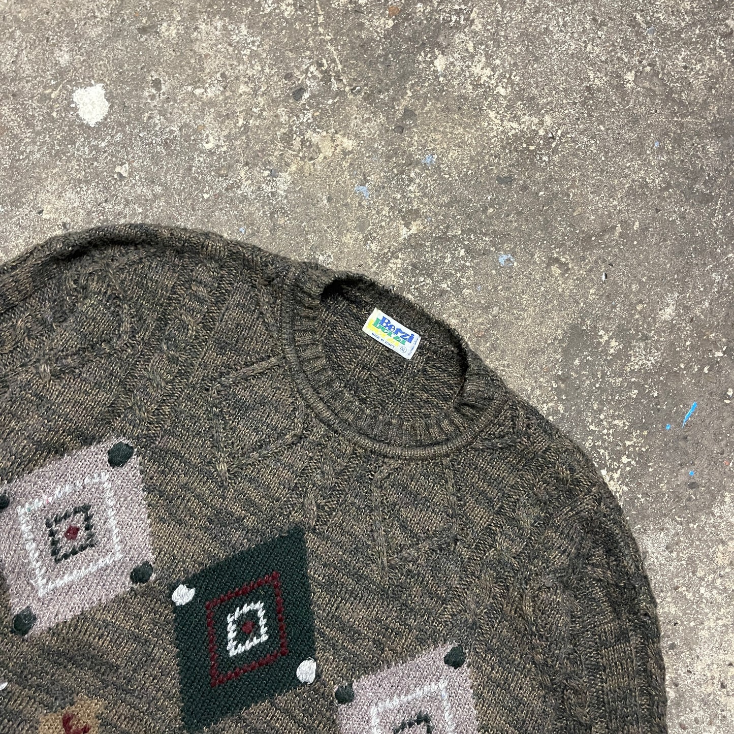 Vintage Knit Sweater (XL)