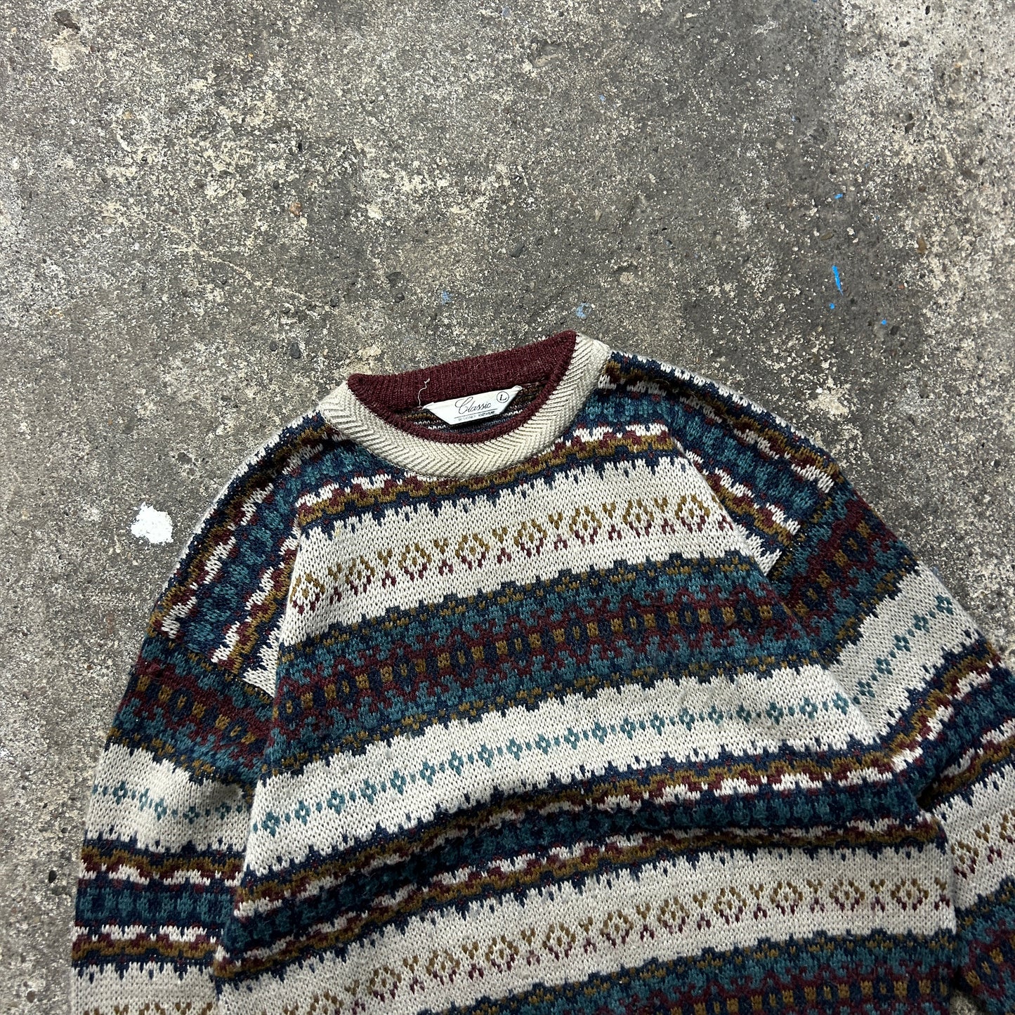 Vintage Knit Sweater (L)