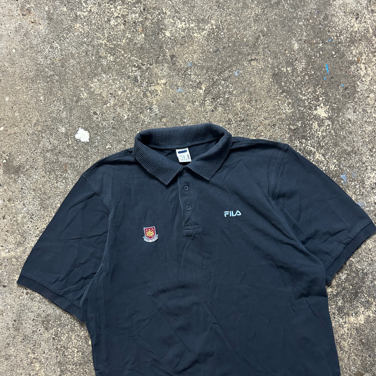 Vintage FILA West Ham United Polo Shirt (XL)