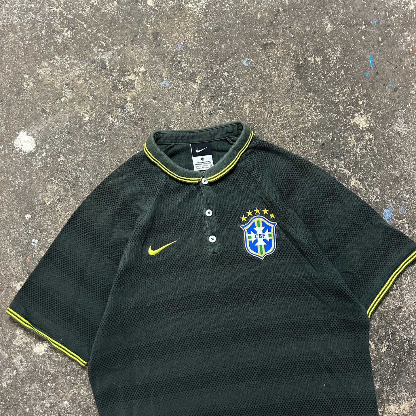 Vintage Nike Brazil Polo Shirt (M)