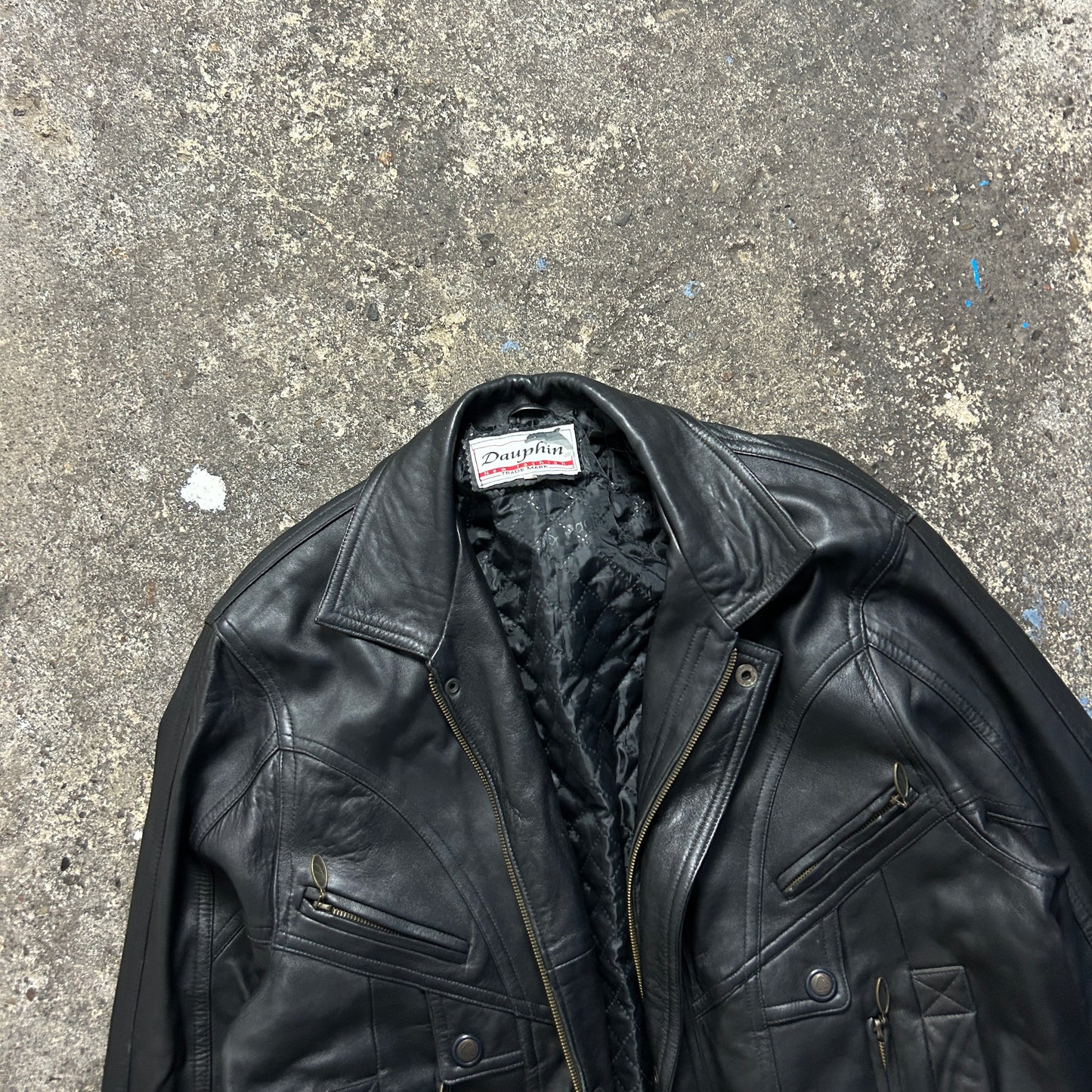 Vintage Leather Jacket (XL)
