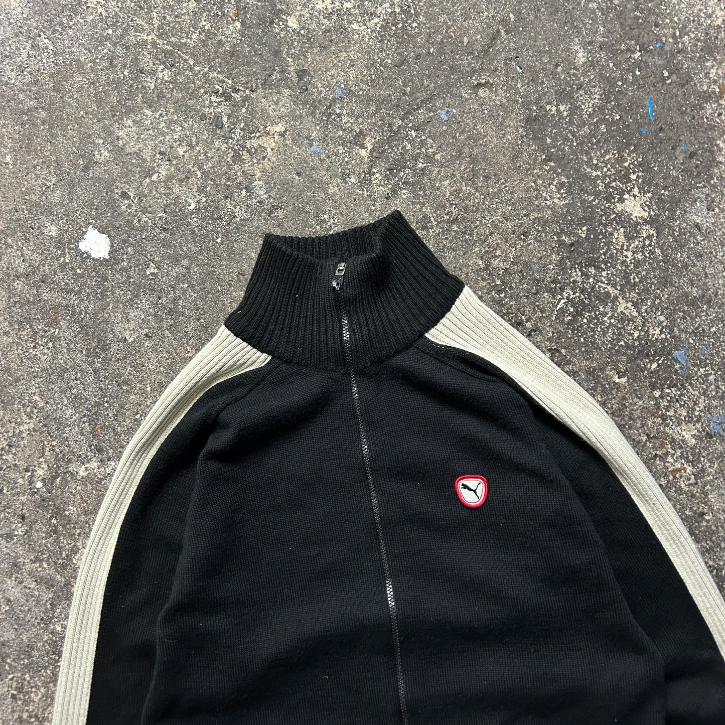 Vintage Puma Knit Zipper (L)