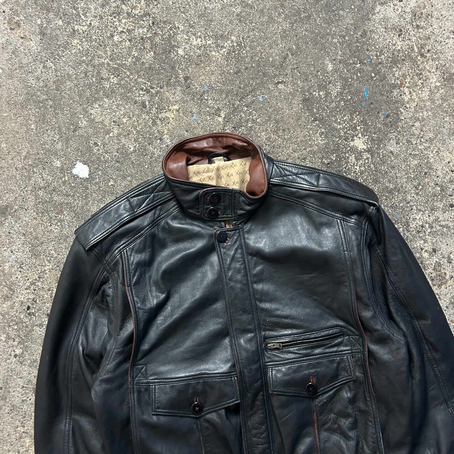 Vintage Leather Jacket (XL)