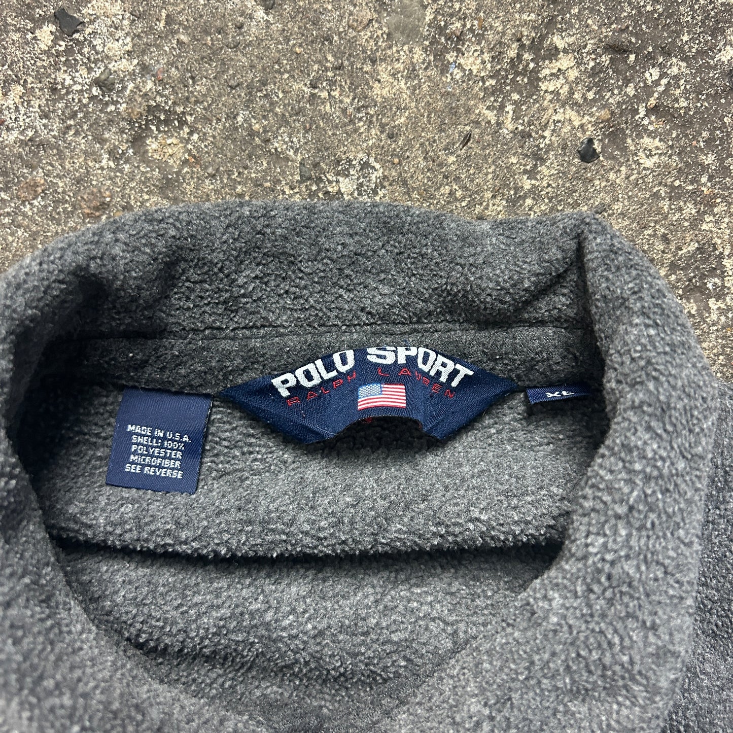 Vintage Polo Sport Fleece Zipper (XL)
