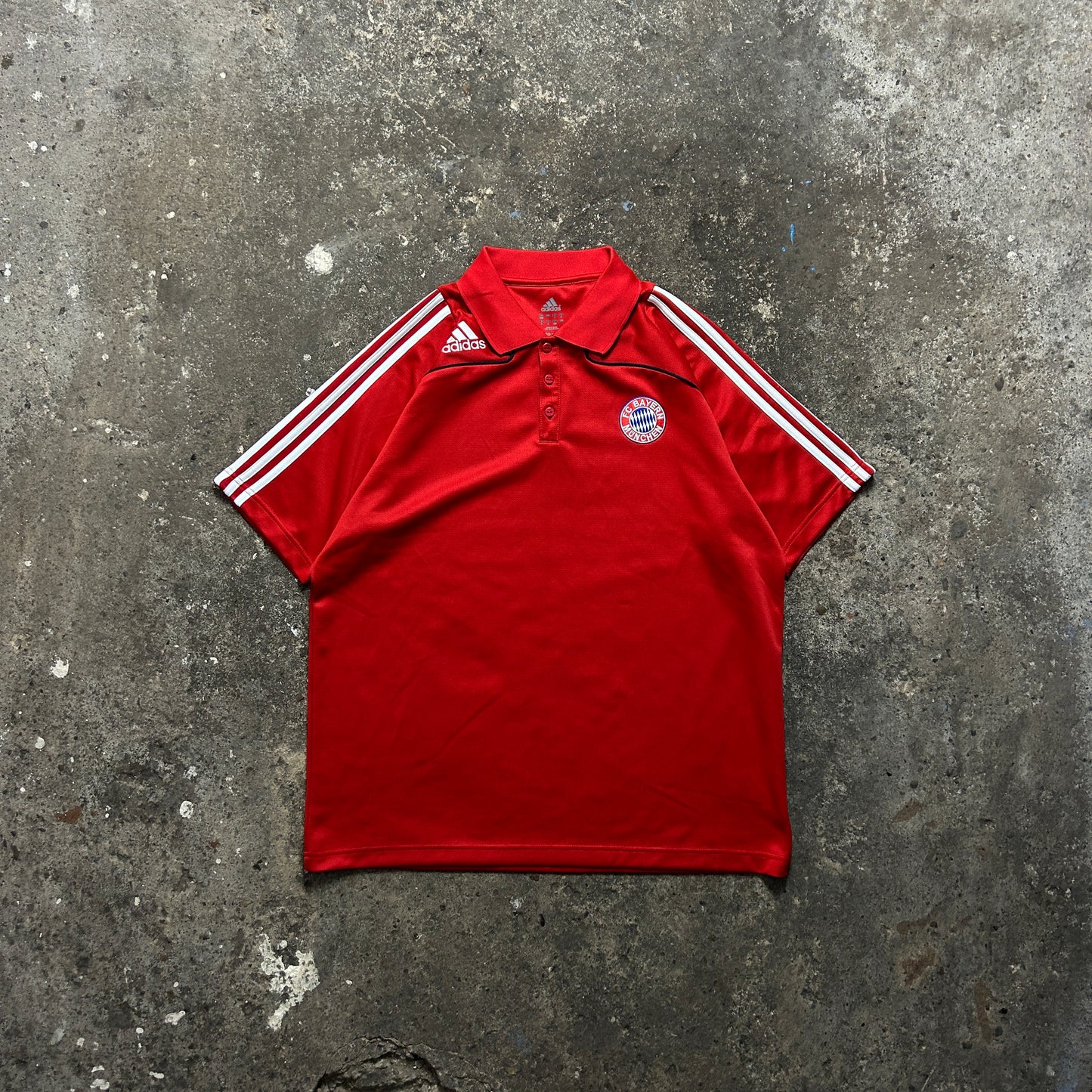 Vintage Adidas FC Bayern Polo Shirt (XL)