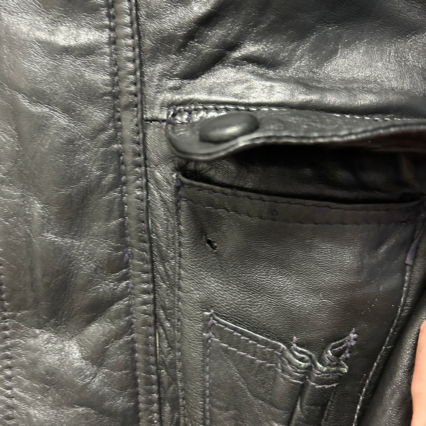 Vintage Leather Jacket (XL)