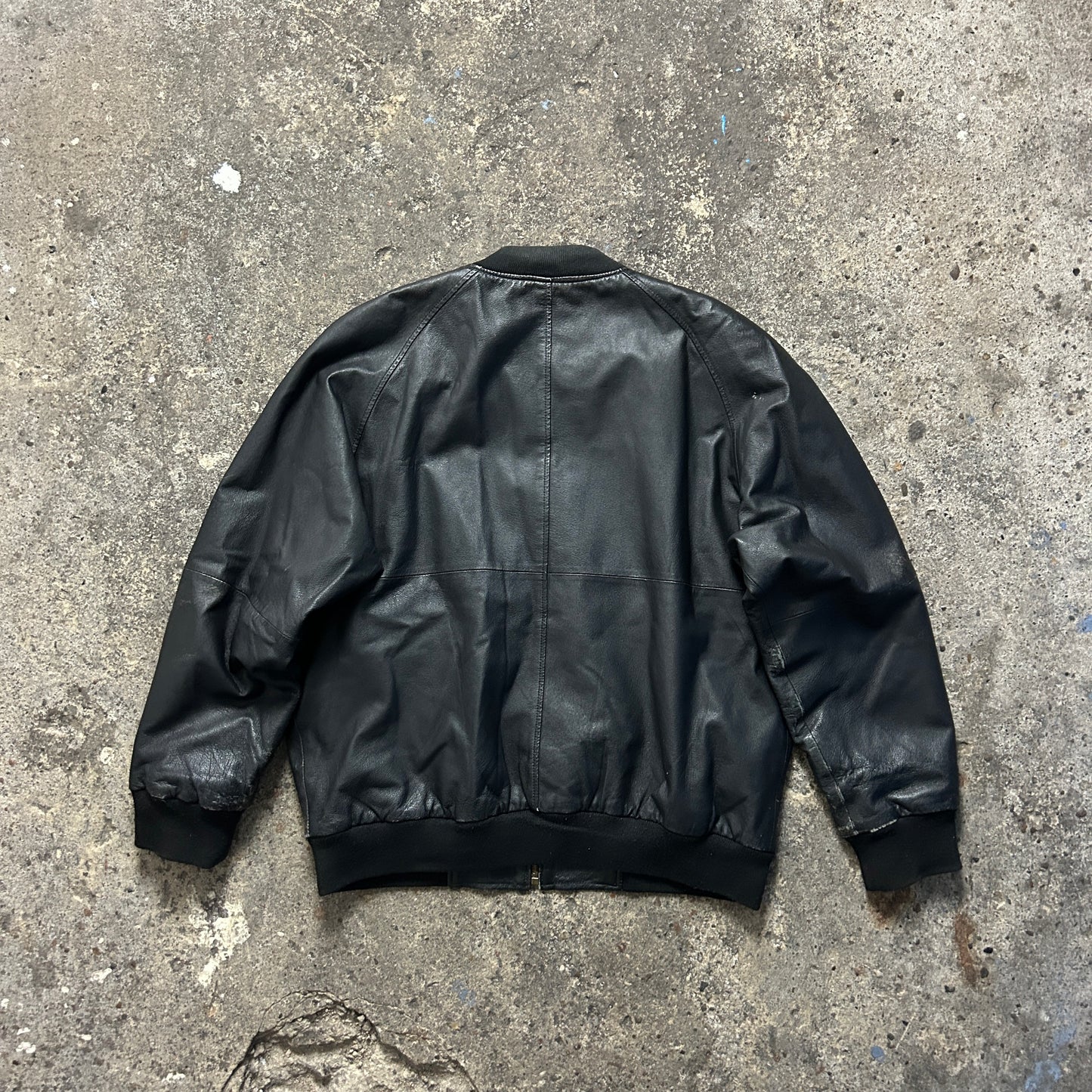 Vintage Leather Jacket (XL)