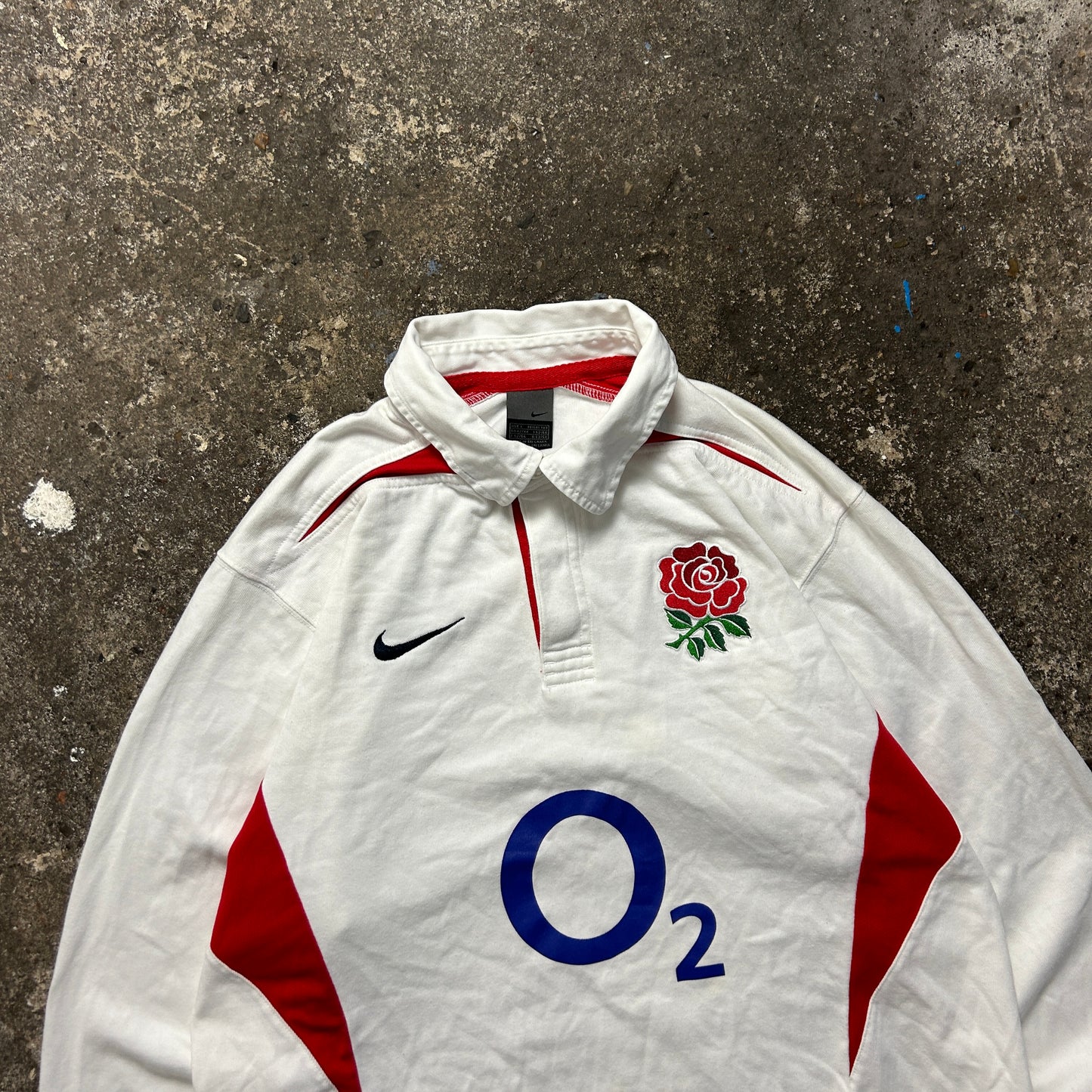 Vintage Nike England Rugby Polo Shirt (L)