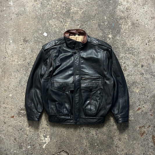Vintage Leather Jacket (XL)