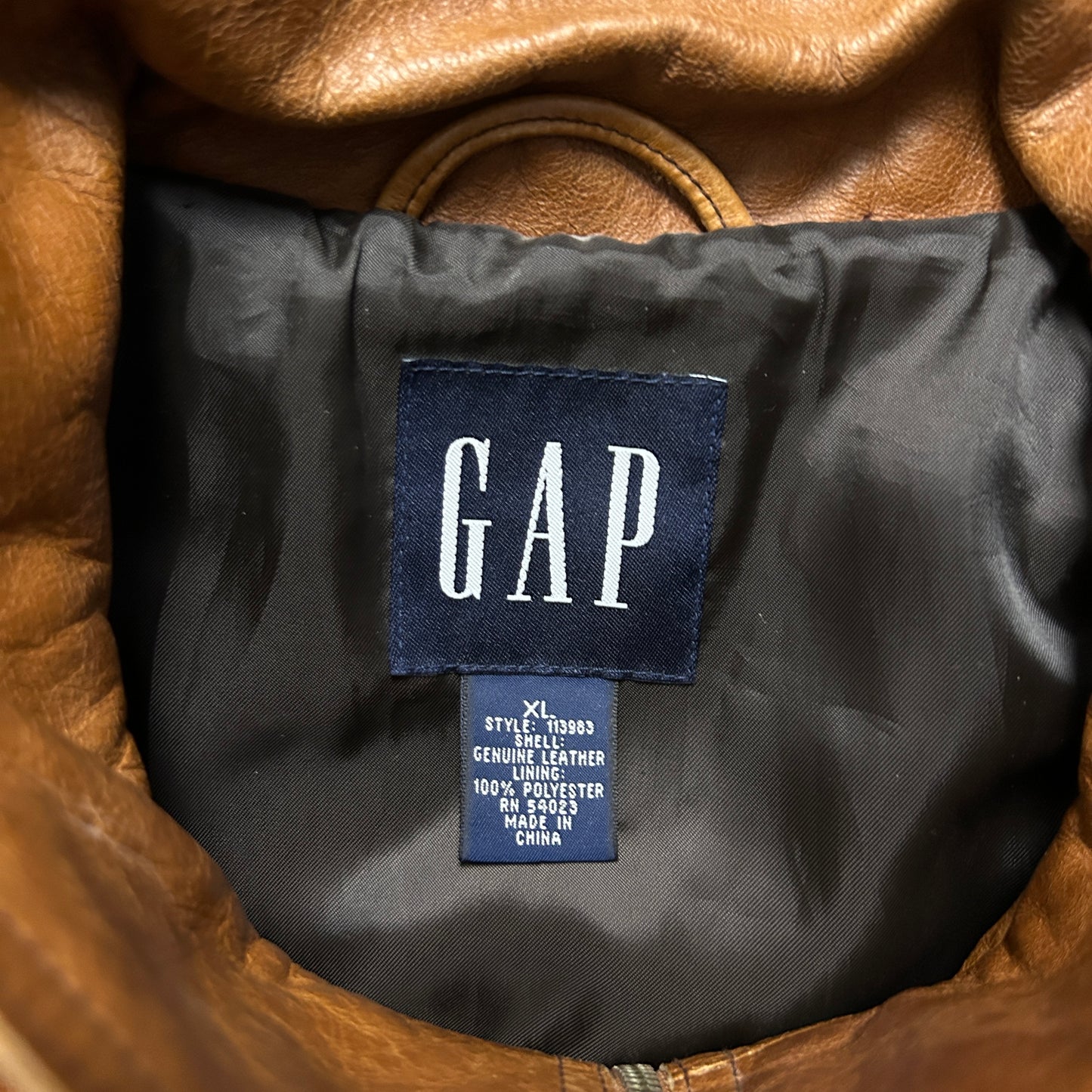 Vintage GAP Leather Jacket (XL)