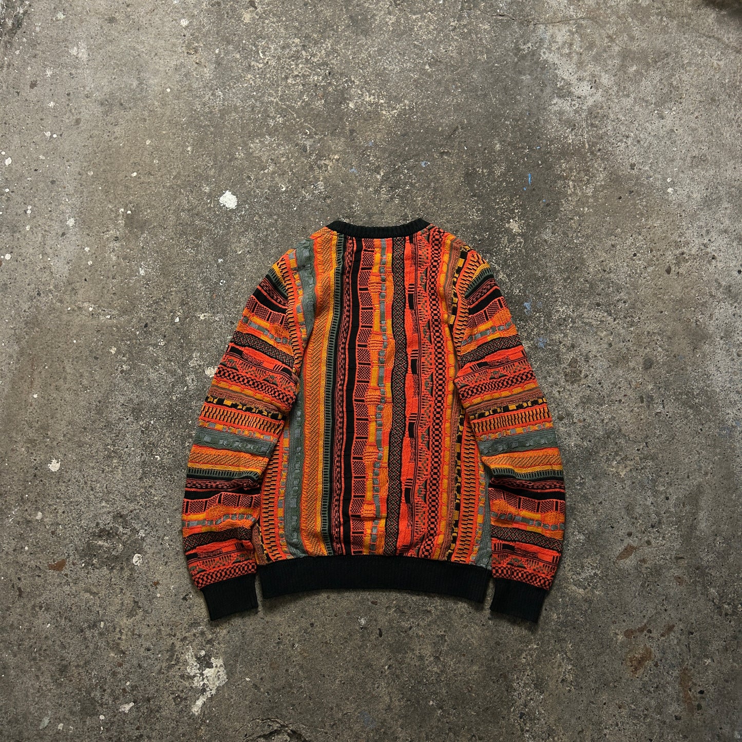 Vintage Coogi Style Knit Sweater (S)