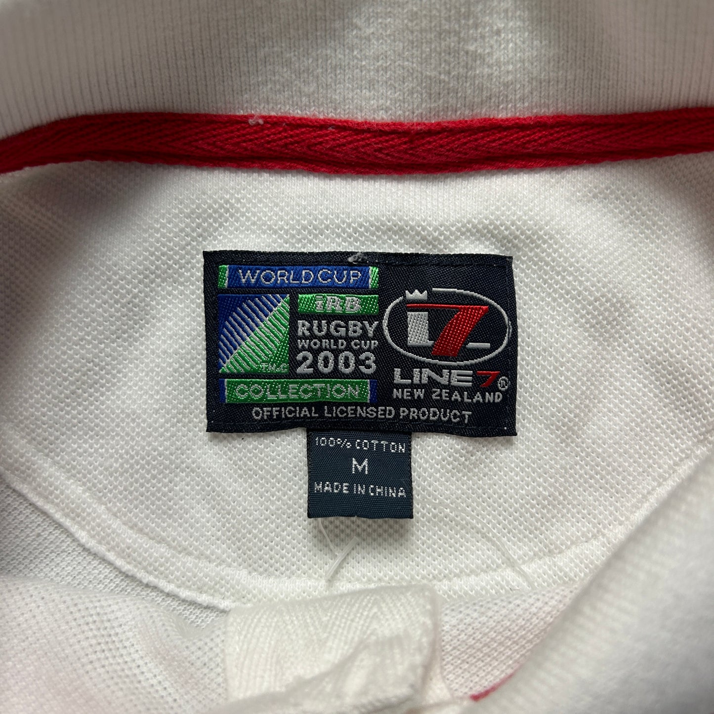 Vintage England Rugby Polo Shirt (L)