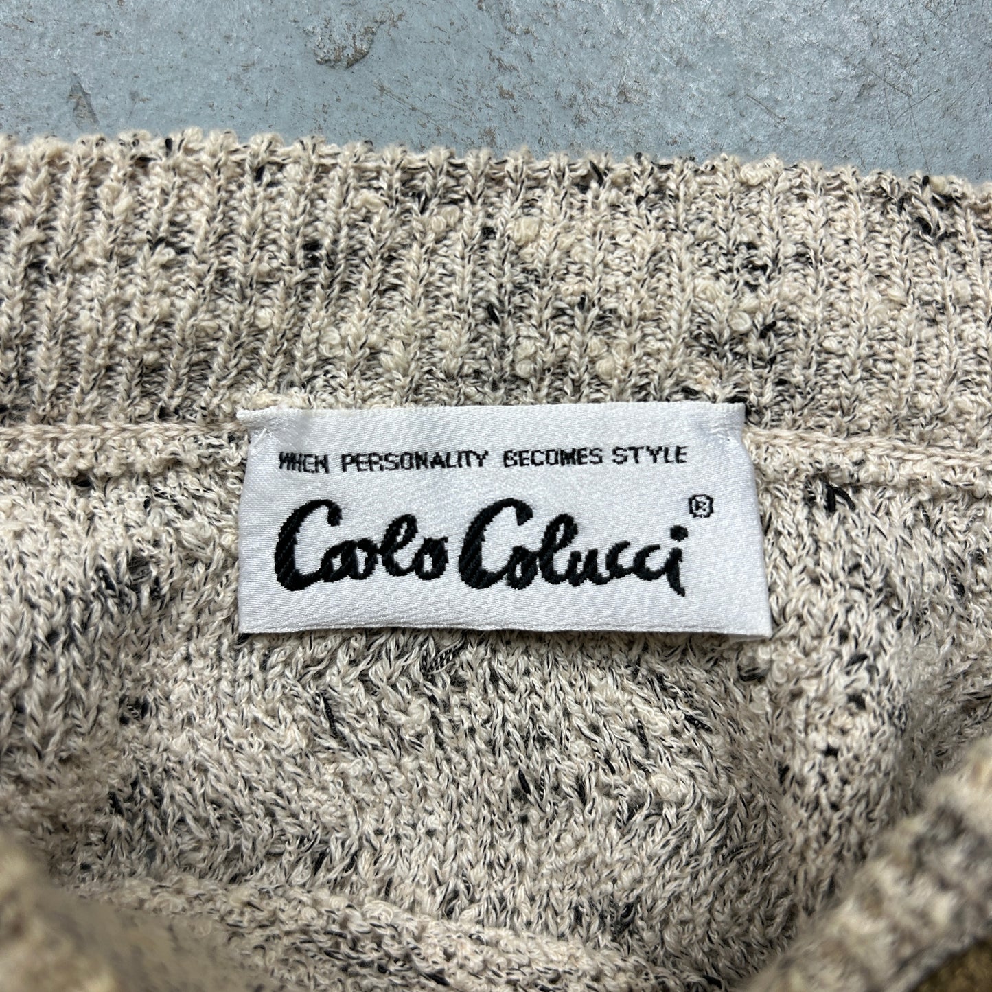 Vintage Carlo Colucci Knit Sweater (XL)