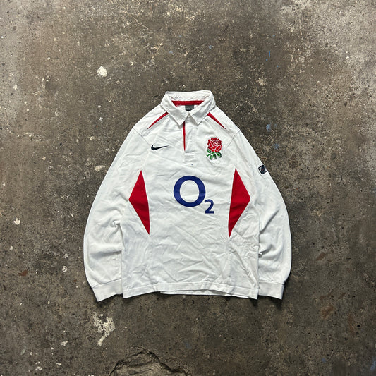 Vintage Nike England Rugby Polo Shirt (S)