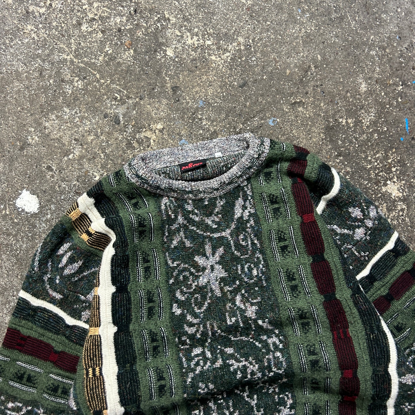 Vintage Coogi Style Knit Sweater (XL)