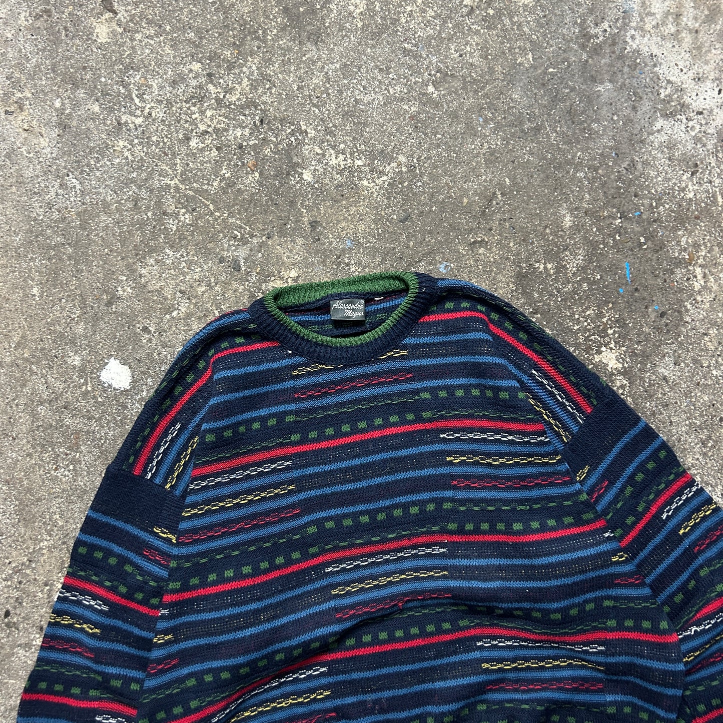 Vintage Coogi Style Knit Sweater (XL)