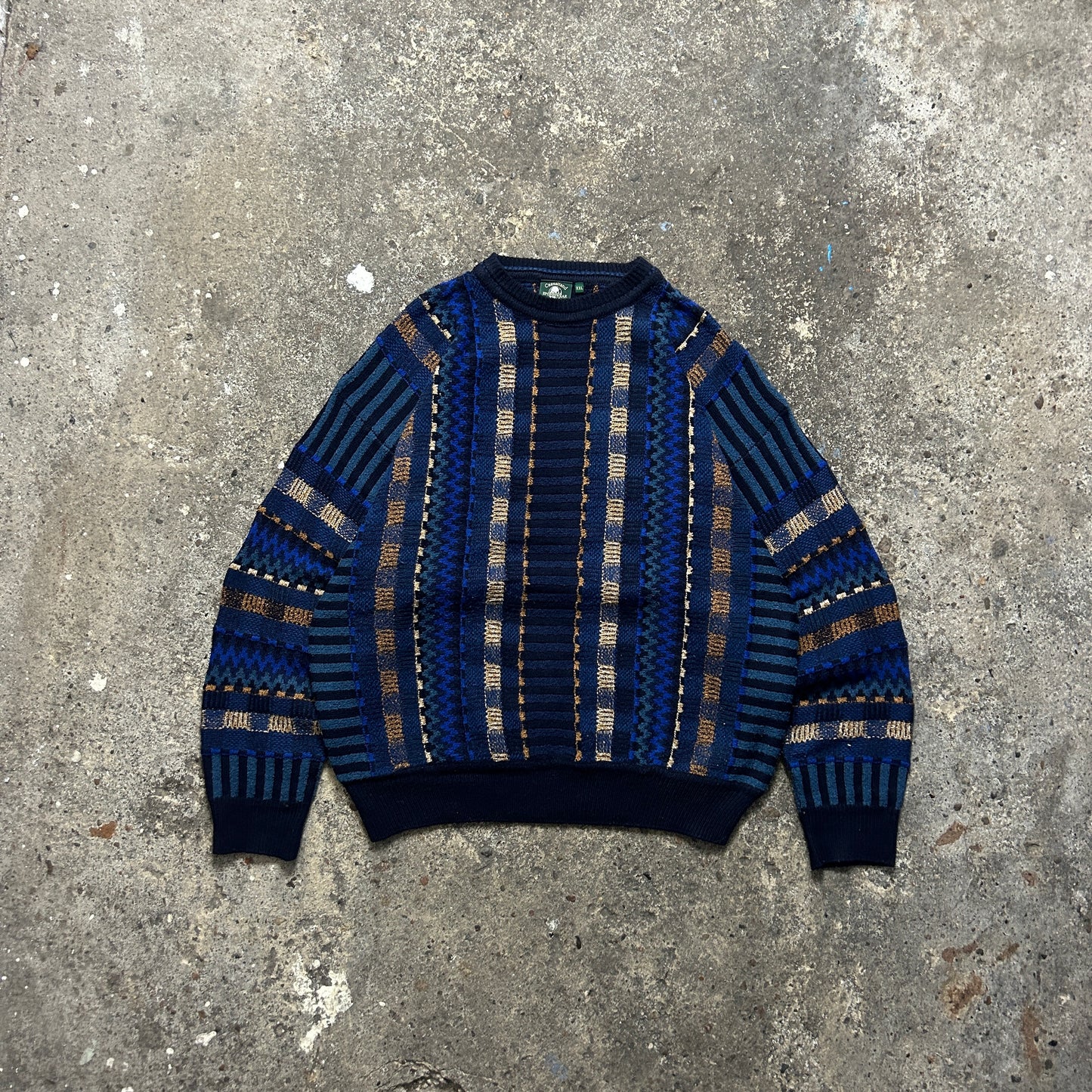 Vintage Coogi Style Knit Sweater (XXL)