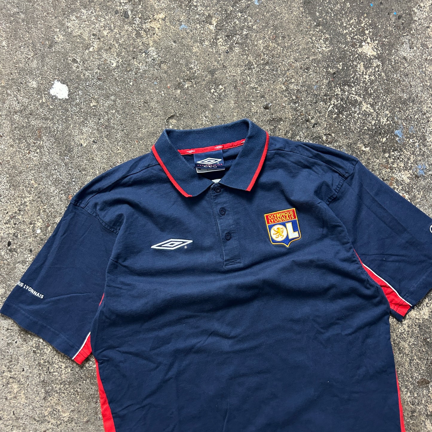 Vintage Umbro Olympique Lyon Polo Shirt (L)
