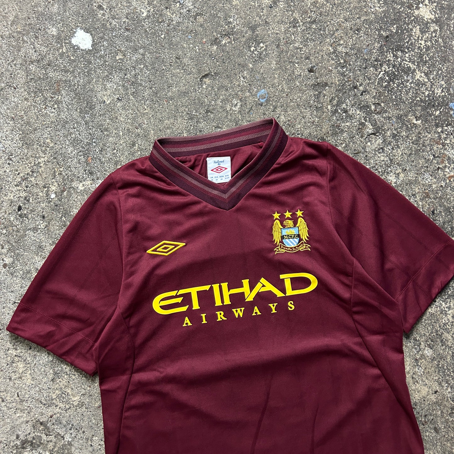 Vintage Umbro Manchester City Agüero Jersey (S)