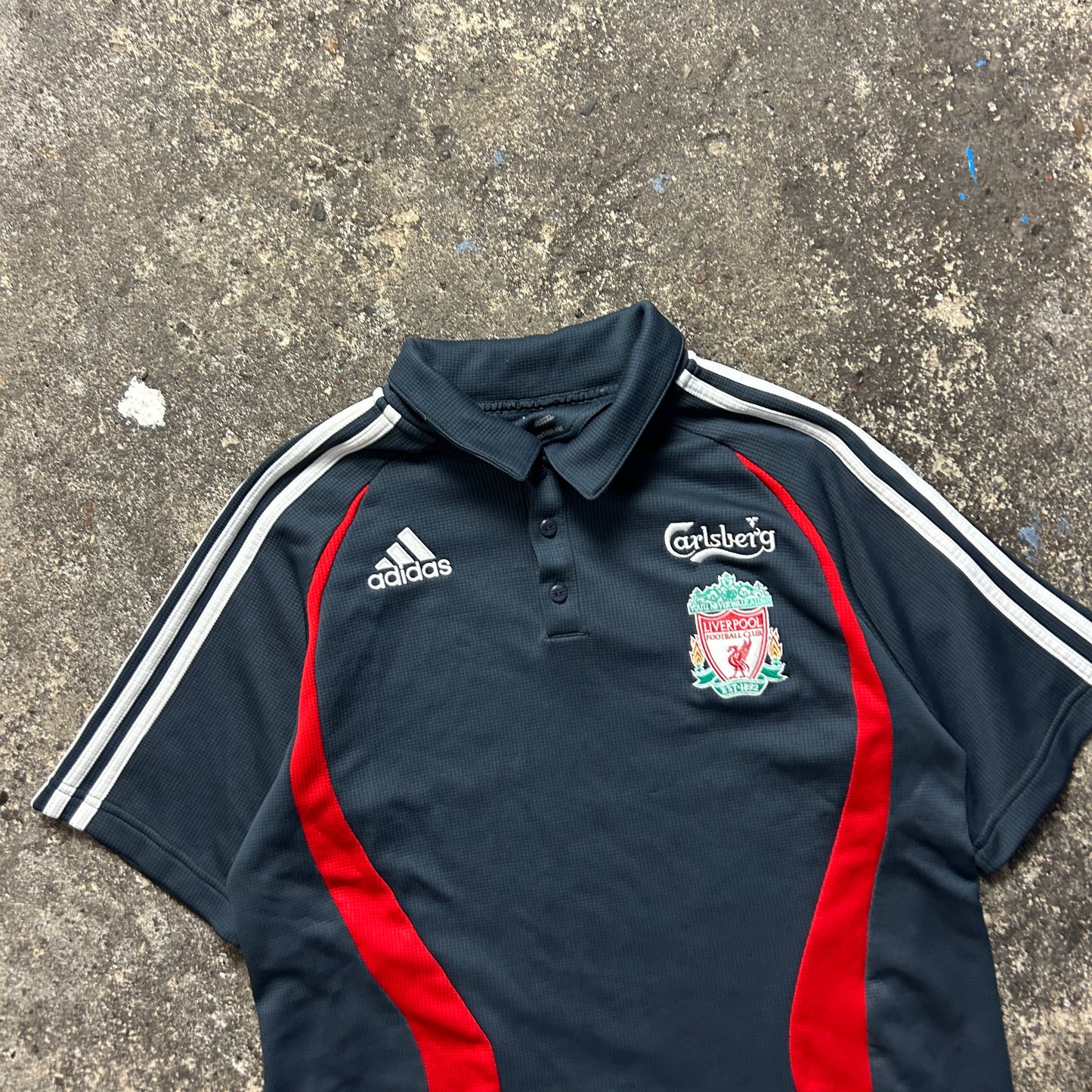Vintage Adidas Liverpool Polo Shirt (S)