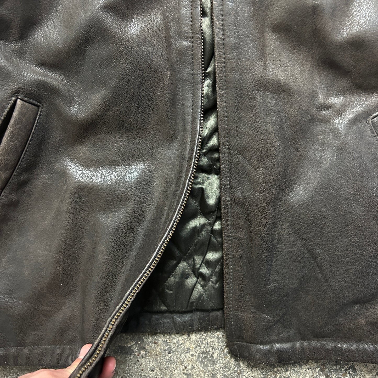 Vintage Leather Jacket (L)