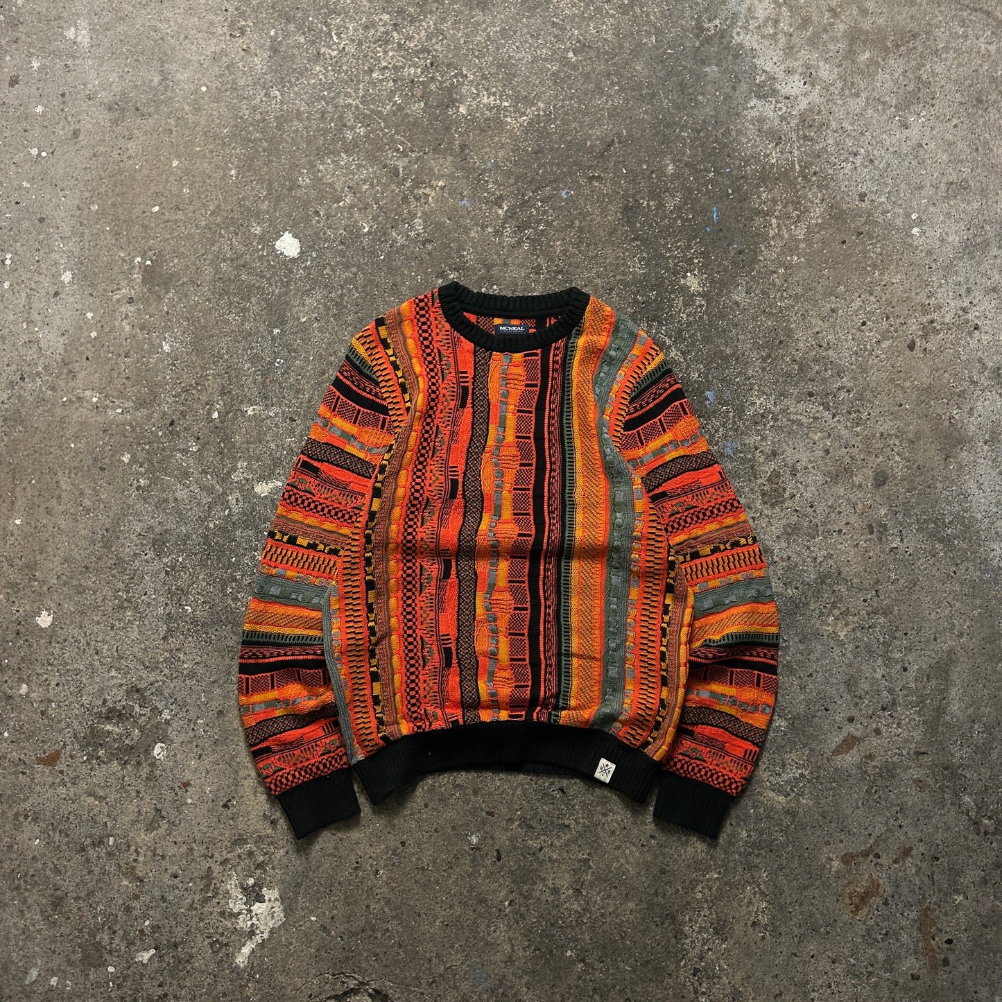 Vintage Coogi Style Knit Sweater (S)