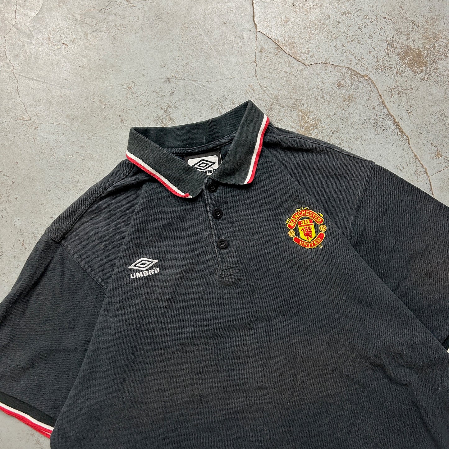 Vintage Umbro Manchester United Polo Shirt (XL)