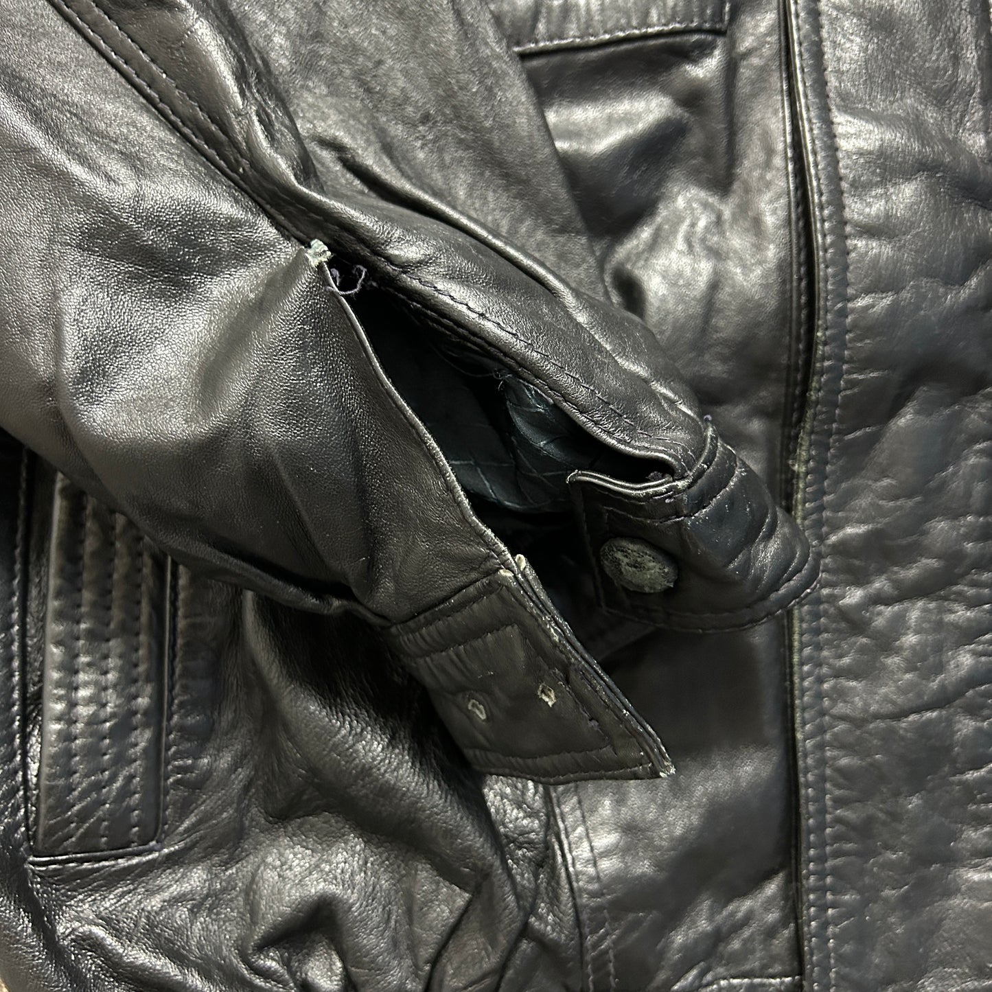 Vintage Leather Jacket (XL)