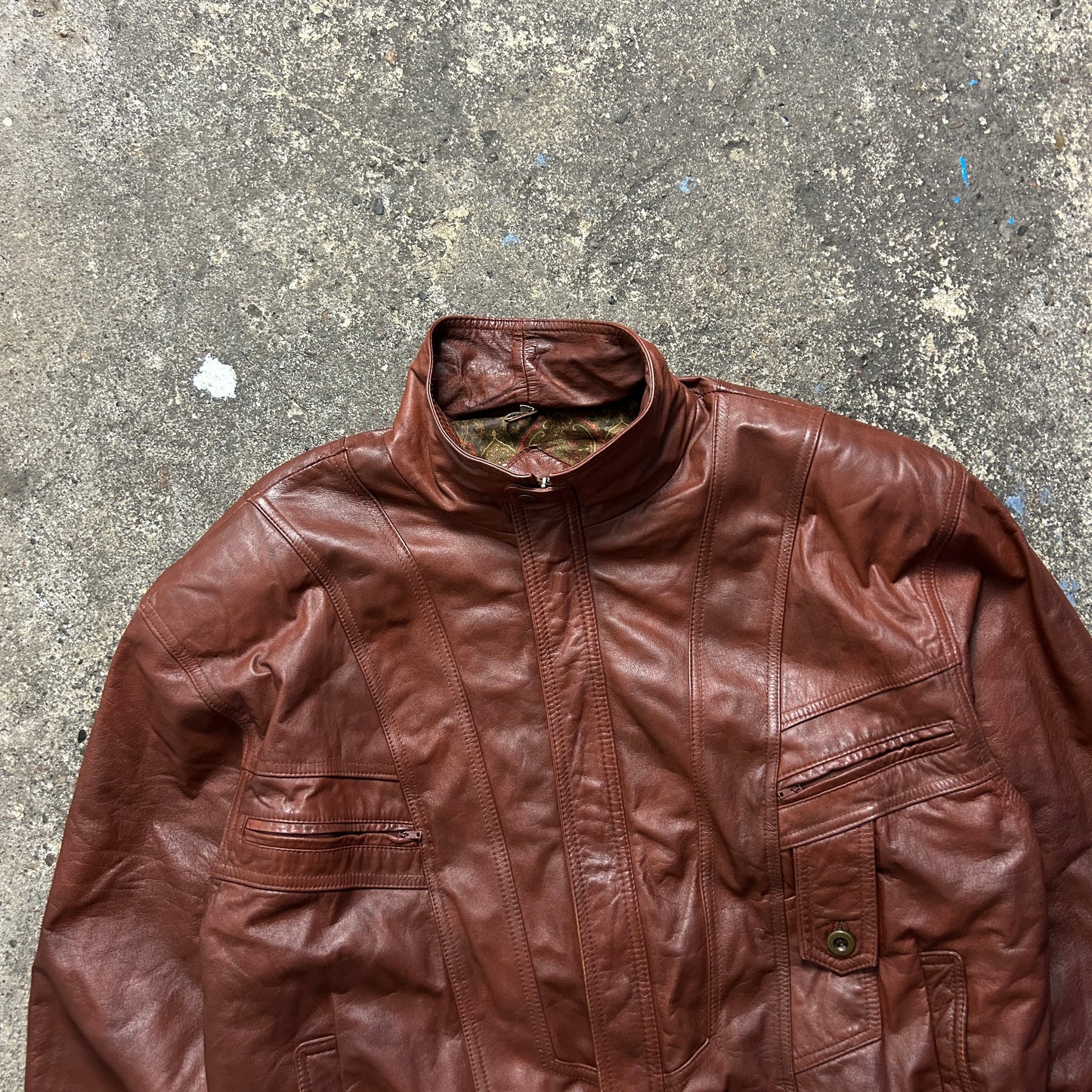 Vintage Leather Jacket (XXL)