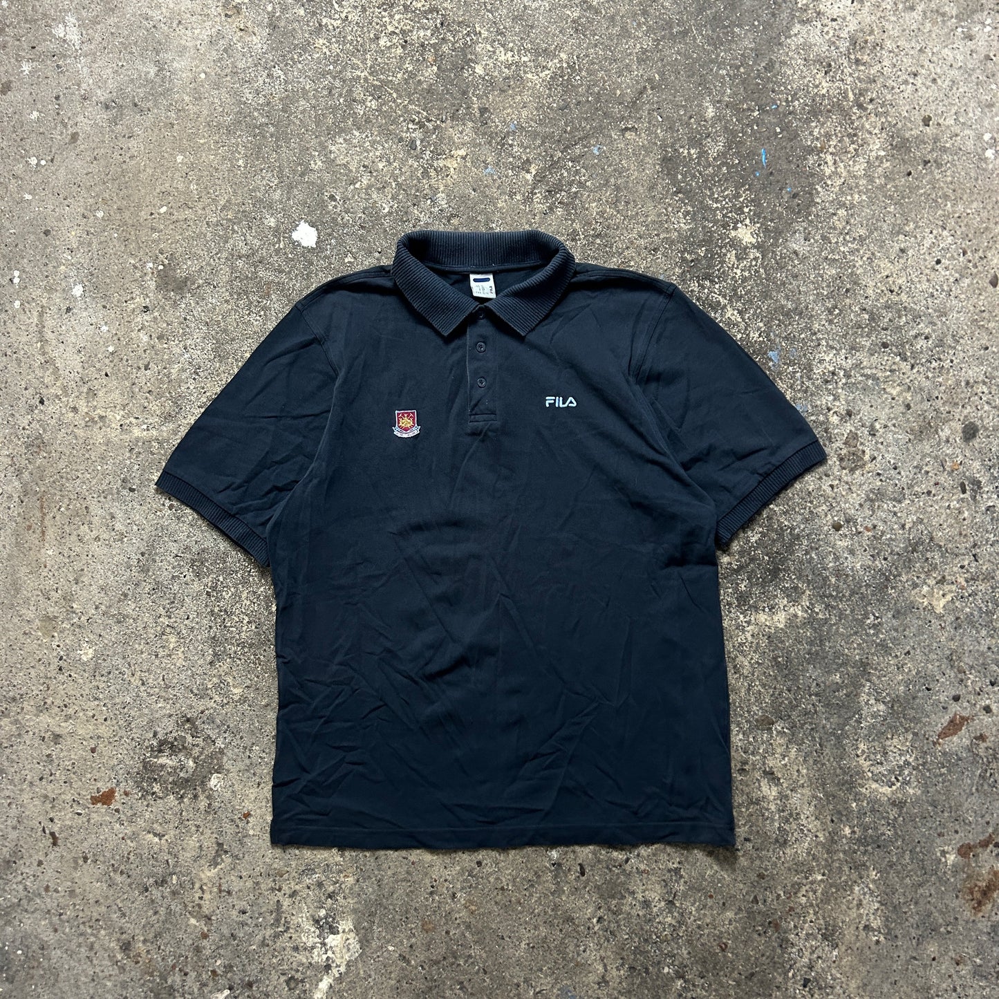 Vintage FILA West Ham United Polo Shirt (XL)