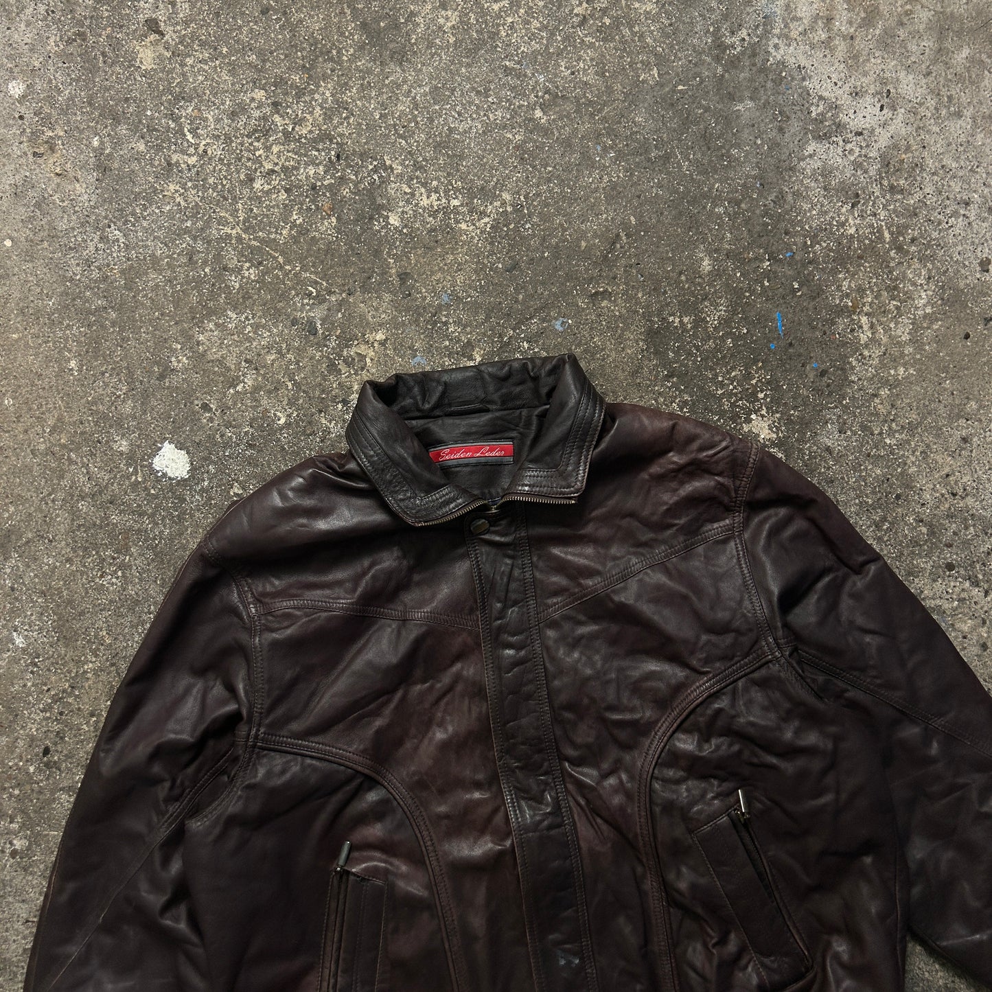 Vintage Leather Jacket (XL)