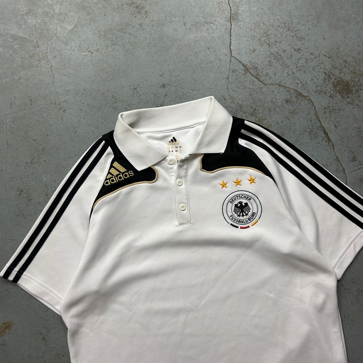 Vintage Adidas Deutschland Polo Shirt (S)