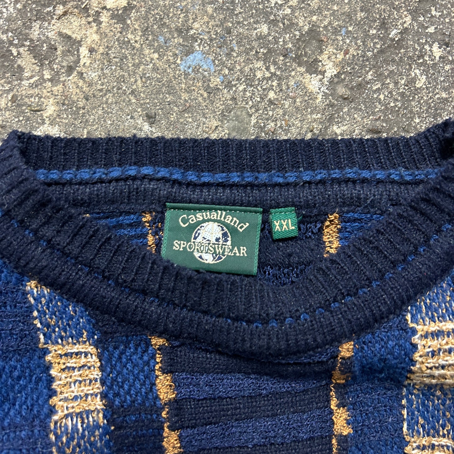 Vintage Coogi Style Knit Sweater (XXL)