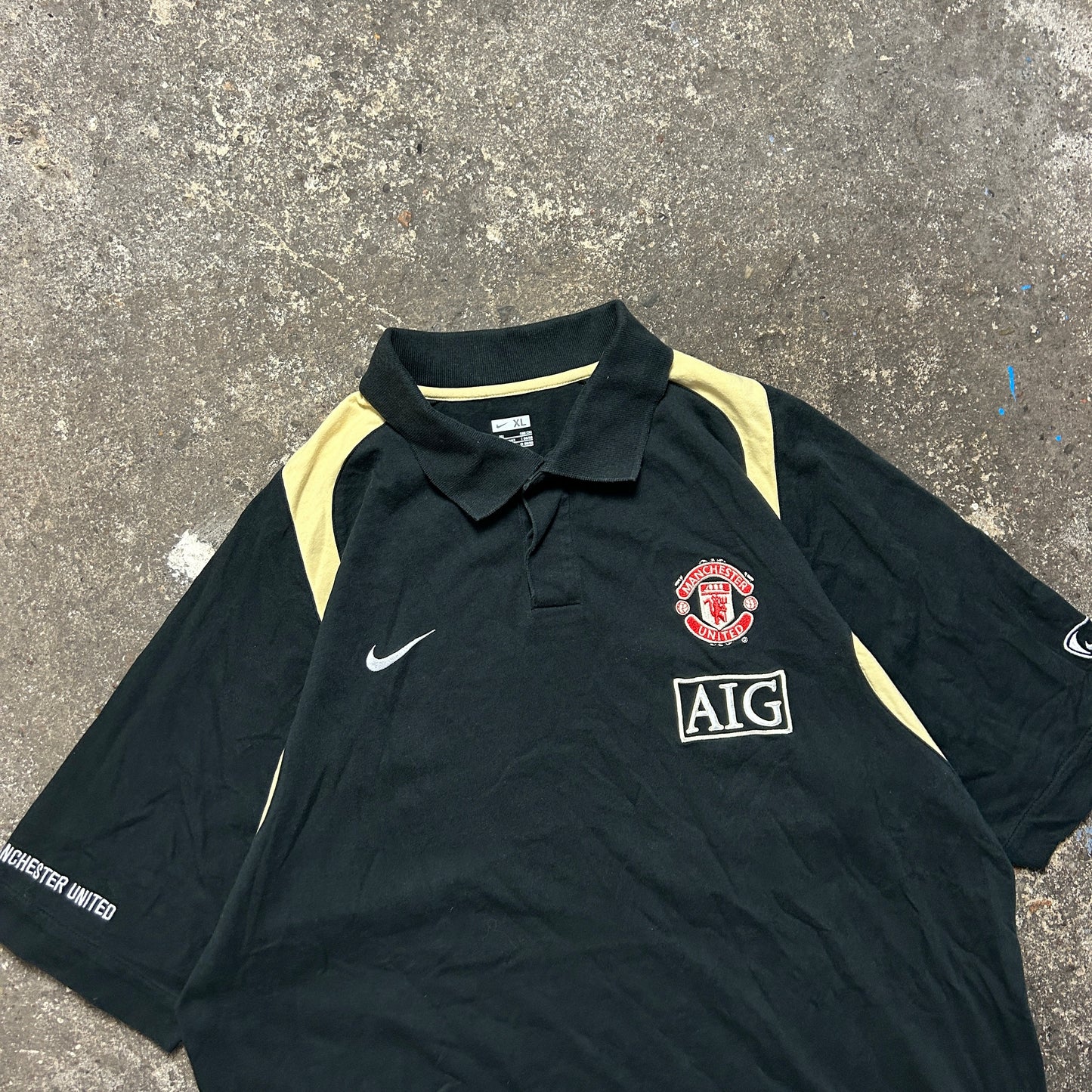 Vintage Nike Manchester United Polo Shirt (XL)