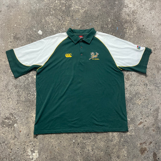 Vintage canterbury South Africa Rugby Polo Shirt (XXL)