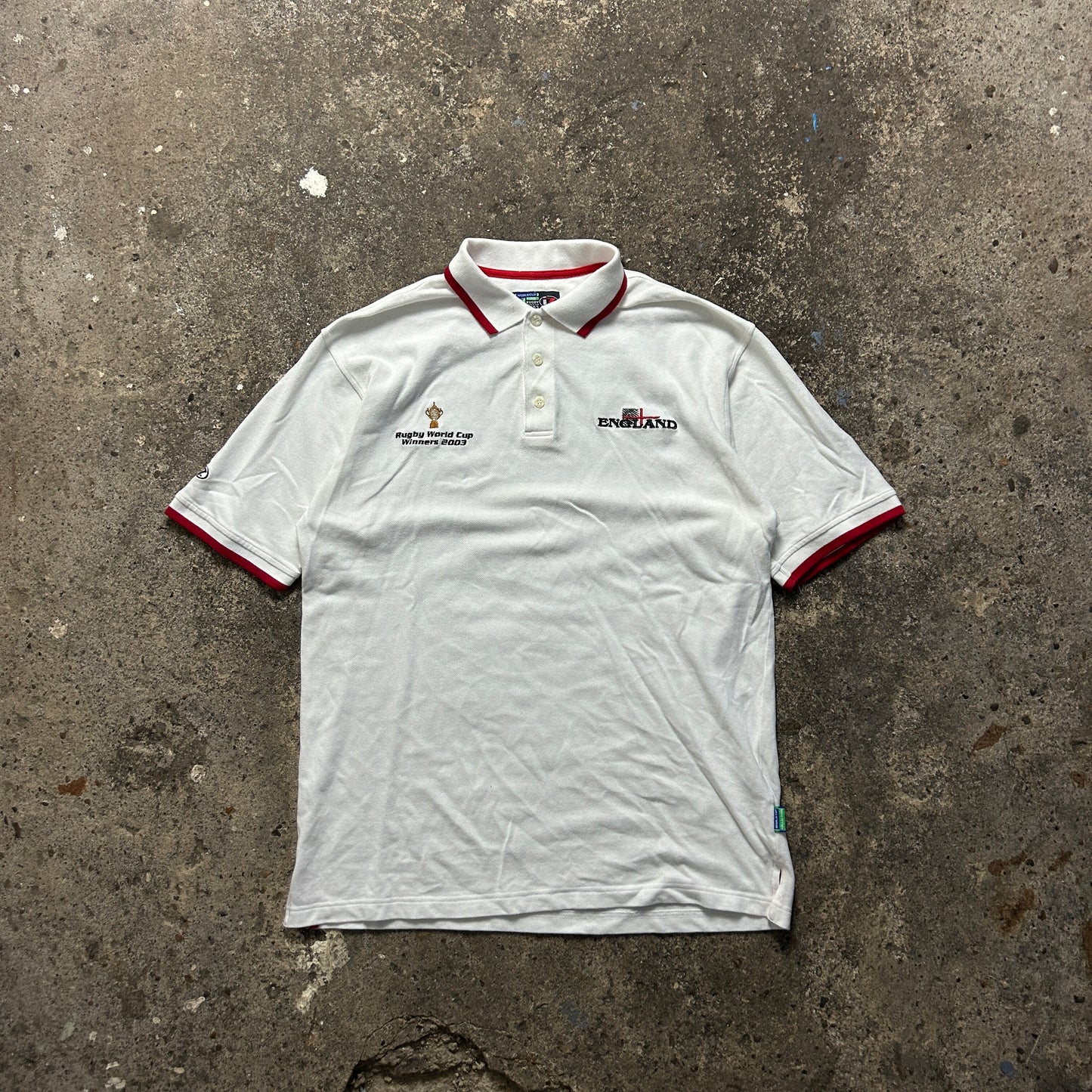 Vintage England Rugby Polo Shirt (L)