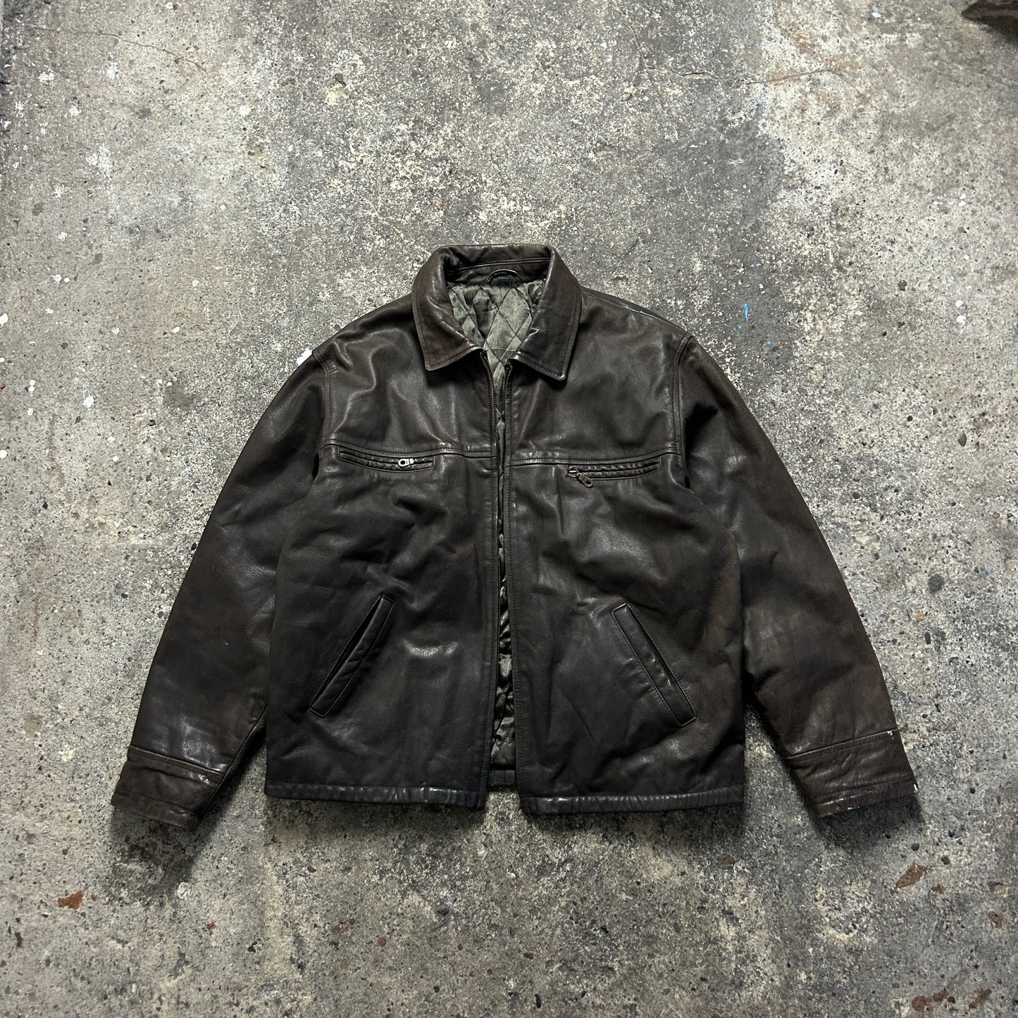 Vintage Leather Jacket (L)