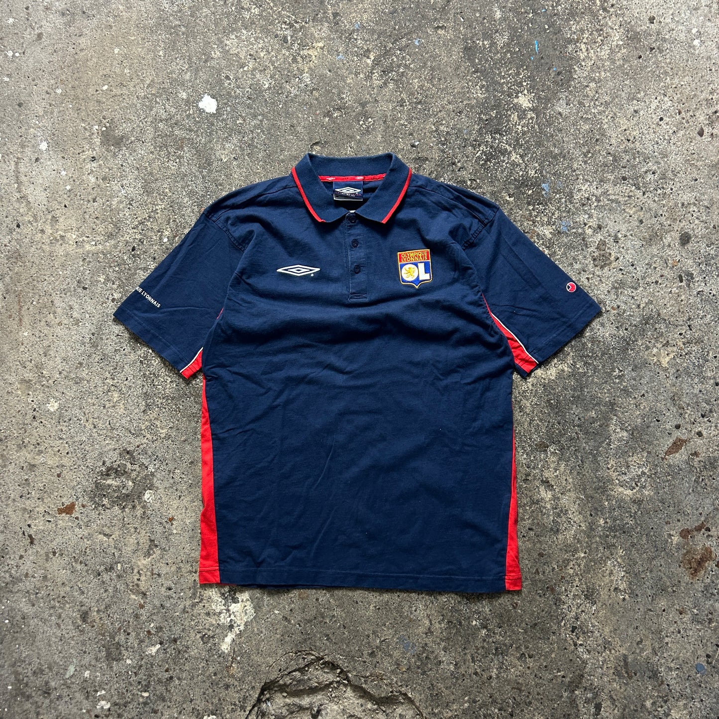 Vintage Umbro Olympique Lyon Polo Shirt (L)