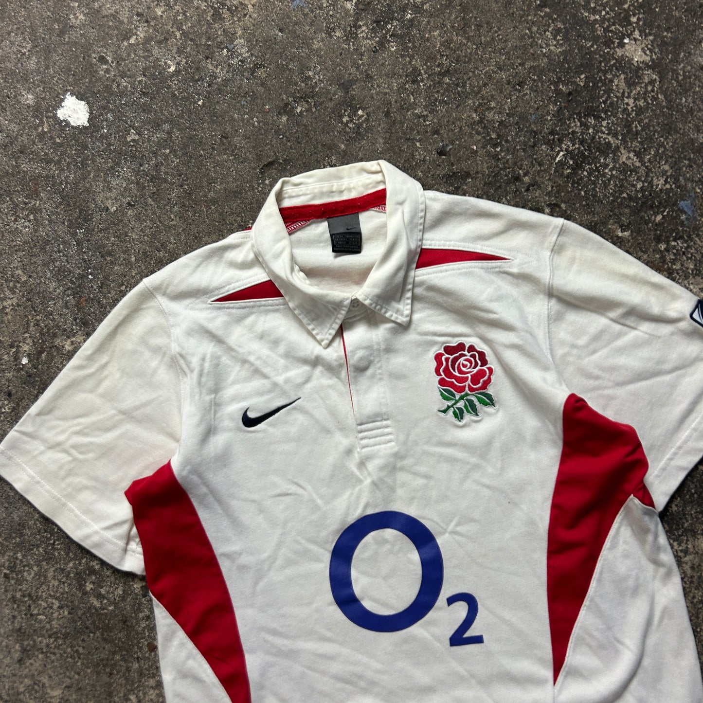 Vintage Nike England Rugby Polo Shirt (M)